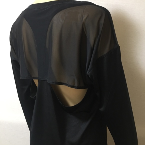 Calia Mesh Sheer Workout Active Black Top Medium M - Picture 2 of 8